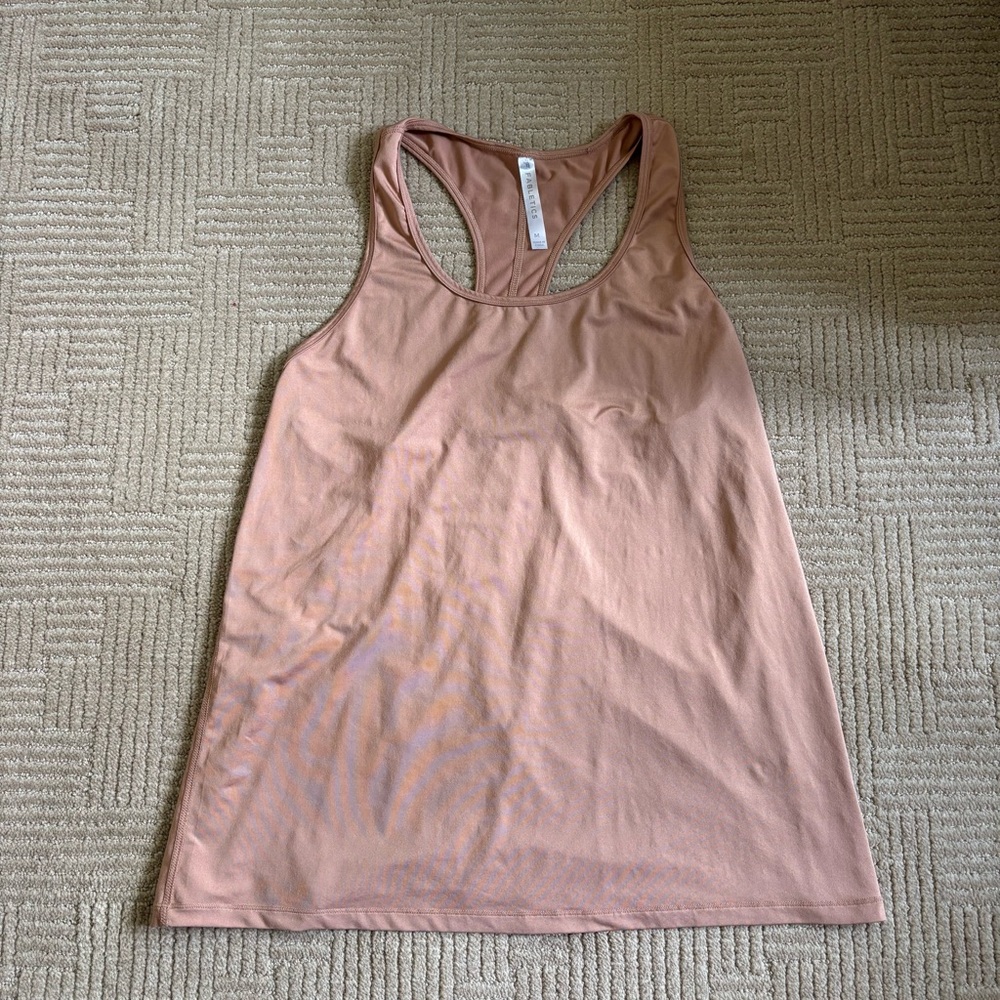 Fabletics Women's Tan Racerback Tank Top